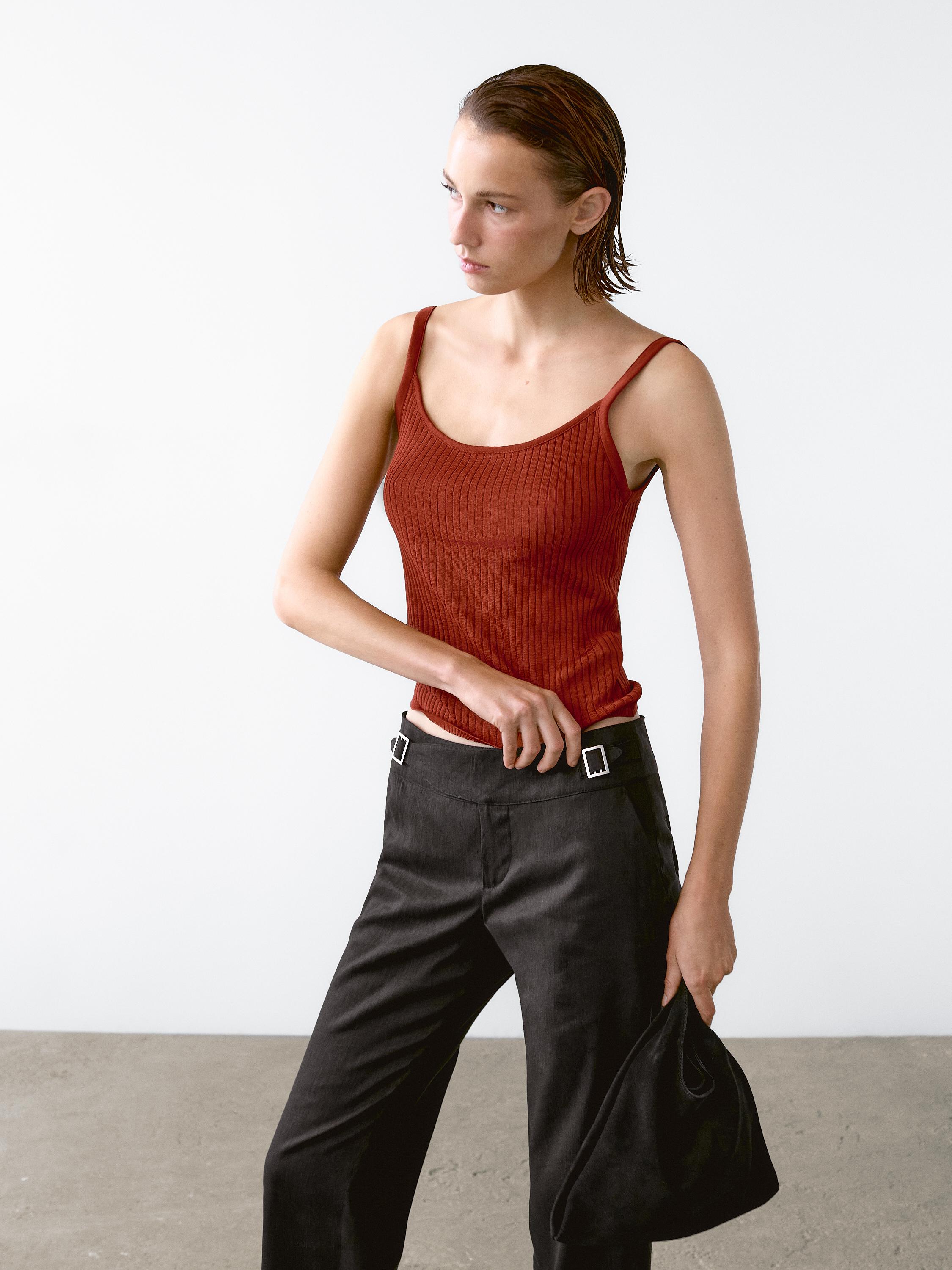 Ribbed crop top